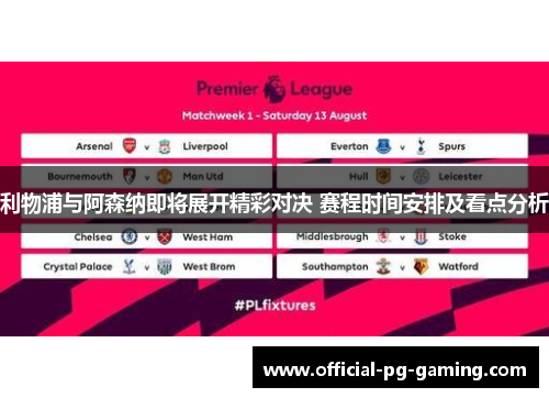 利物浦与阿森纳即将展开精彩对决 赛程时间安排及看点分析 利物浦与阿森纳即将展开精彩对决 赛程时间安排及看点分析